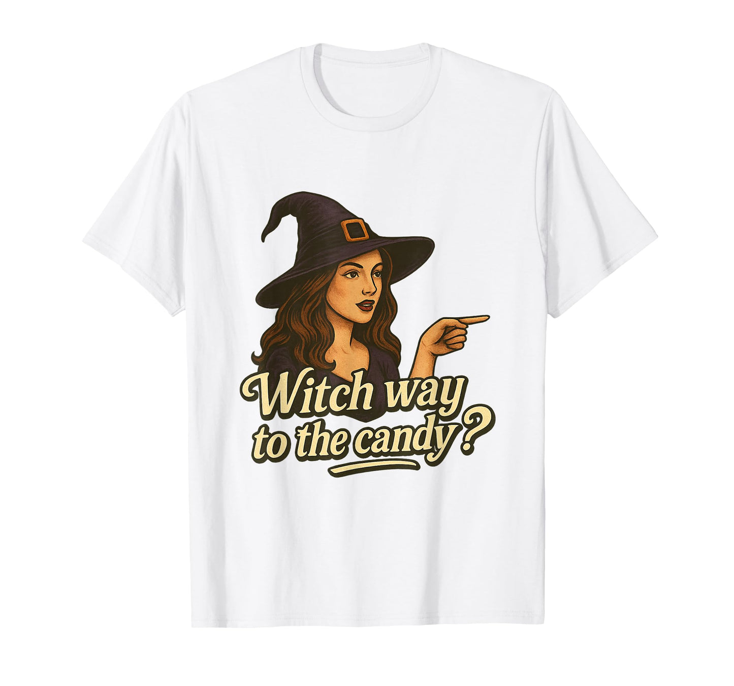 Halloween Witch Way to The Candy, Funny Halloween Witch T-Shirt