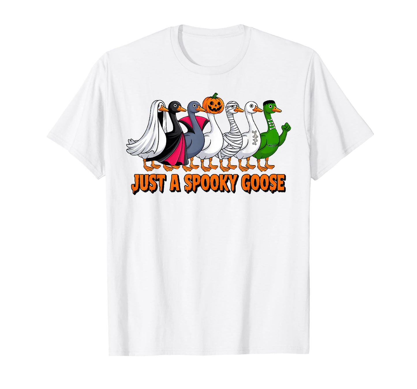 Just A Spooky Goose Funny Halloween Costume T-Shirt