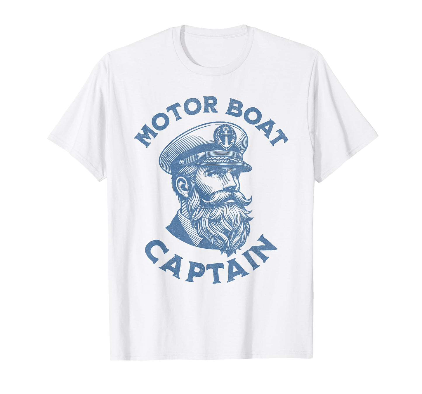 Motor Boat Captain Funny Nautical Vintage T-Shirt
