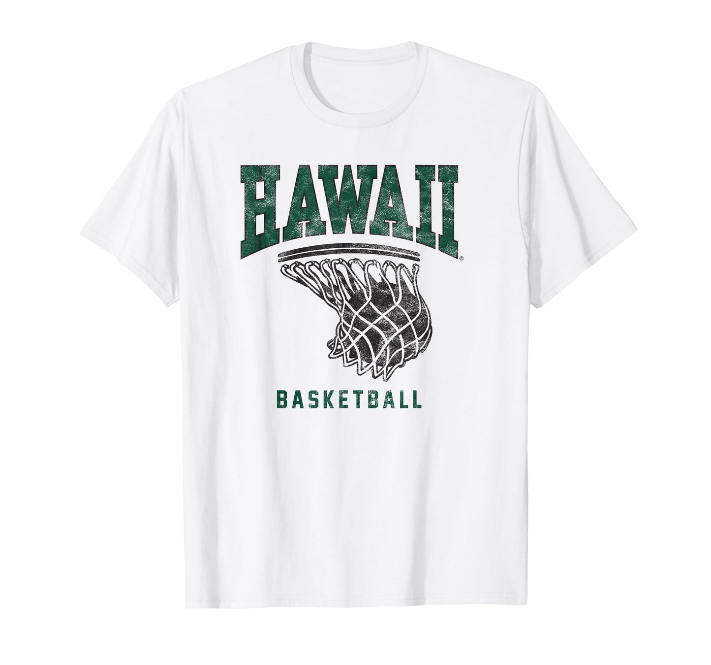 University of Hawaii Rainbow Warriors Basketball Hoop T-Shirt