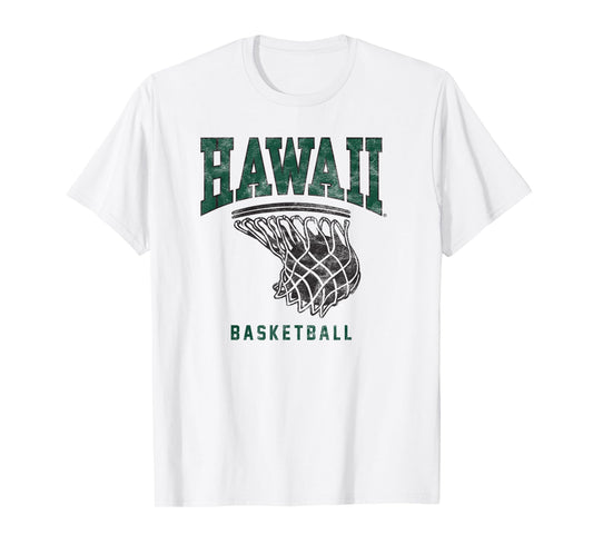 University of Hawaii Rainbow Warriors Basketball Hoop T-Shirt