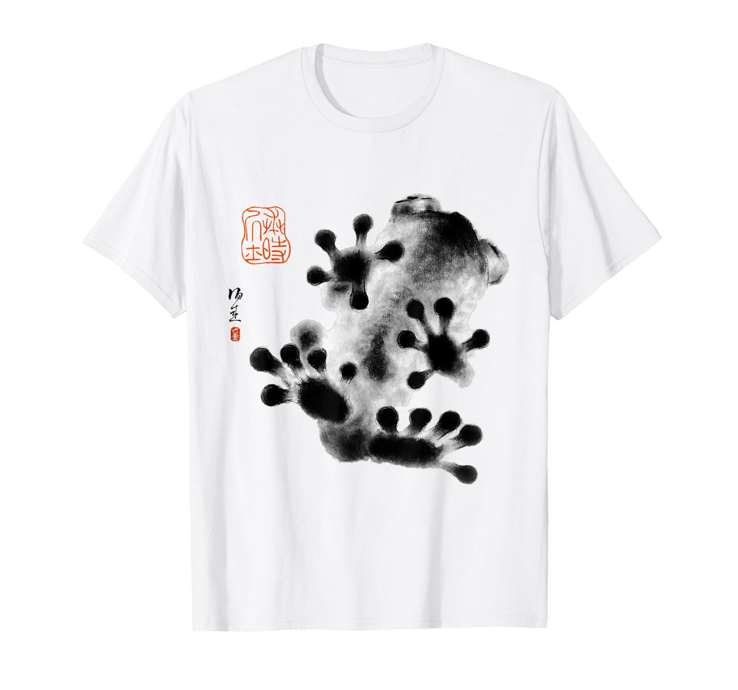 Grumpy Frog Japanese Art Graphic Tees Aesthetic Streetwear T-Shirt