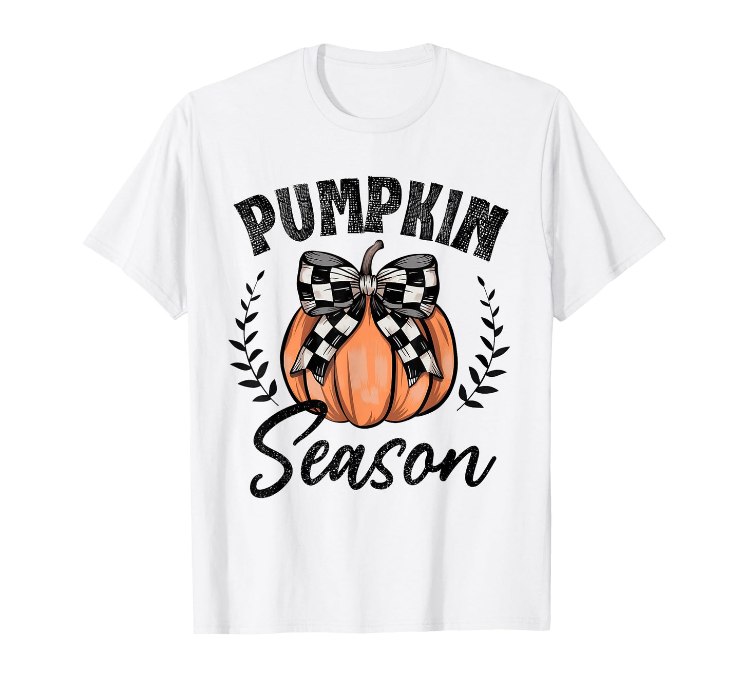 Pumpkin Season Coquette Bow Fall Halloween Costume Spooky T-Shirt