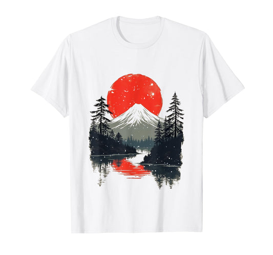 Vintage Japan Landscape With A Lake T-Shirt