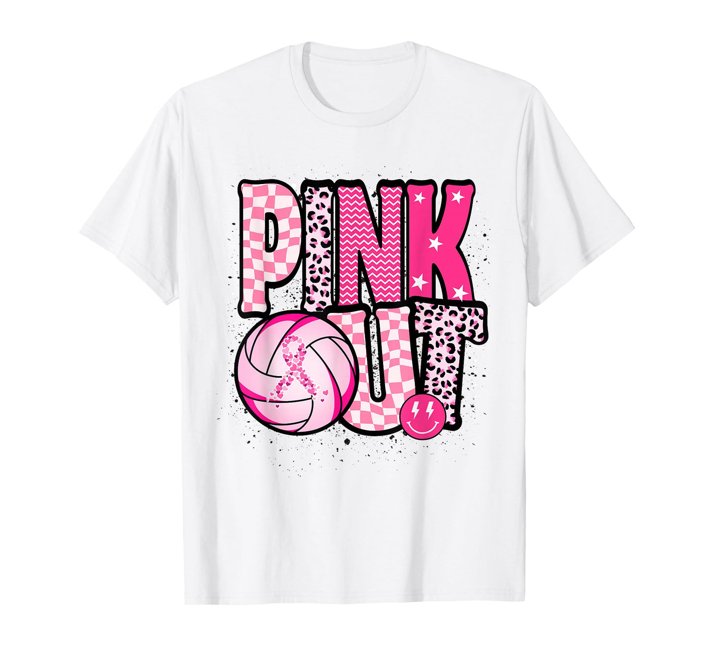 Dig For A Cure Volleyball Pink Out Breast Cancer Awareness T-Shirt