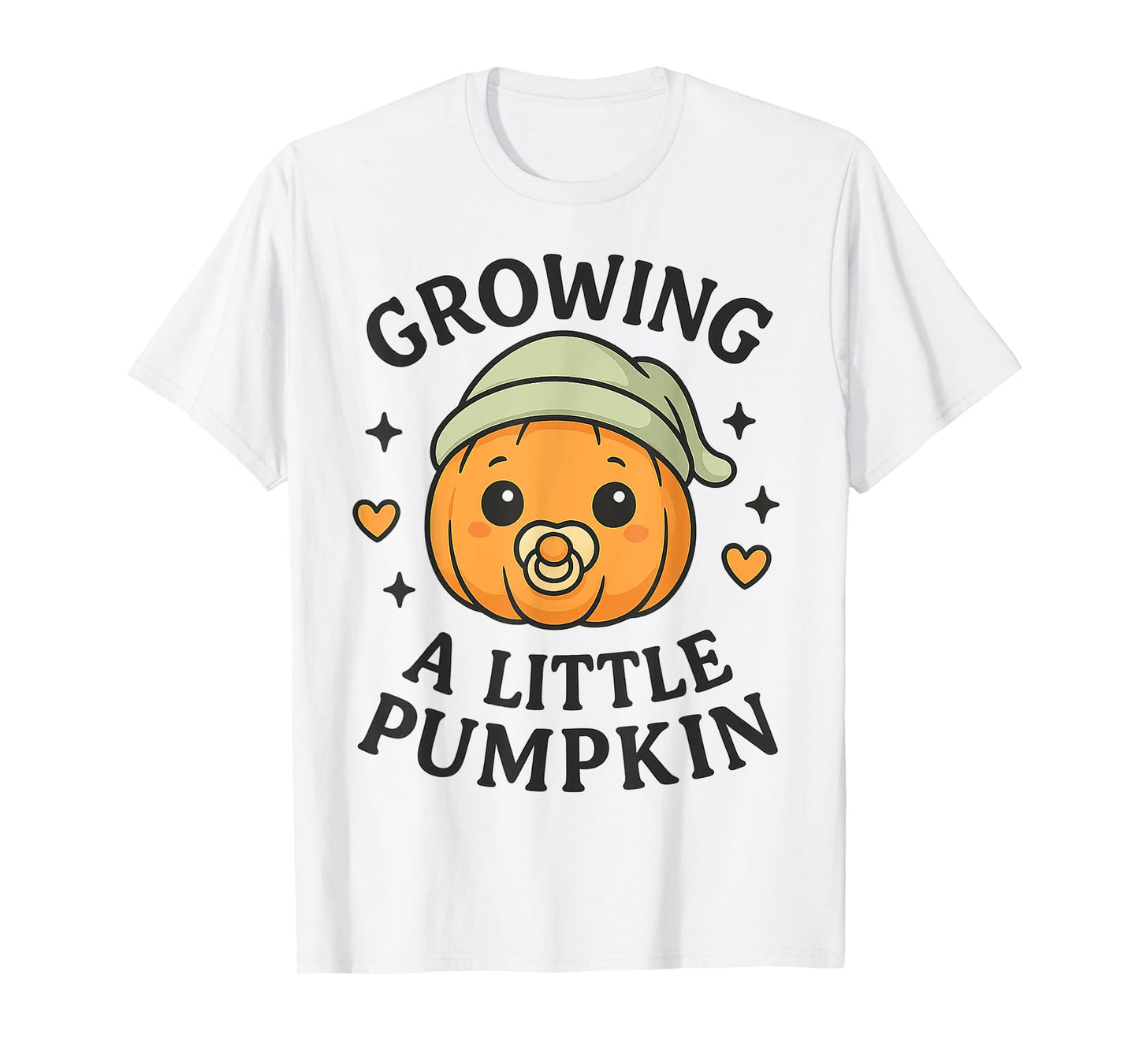 Growing A Little Pumpkin Fall Pregnancy Announcement Reveal T-Shirt