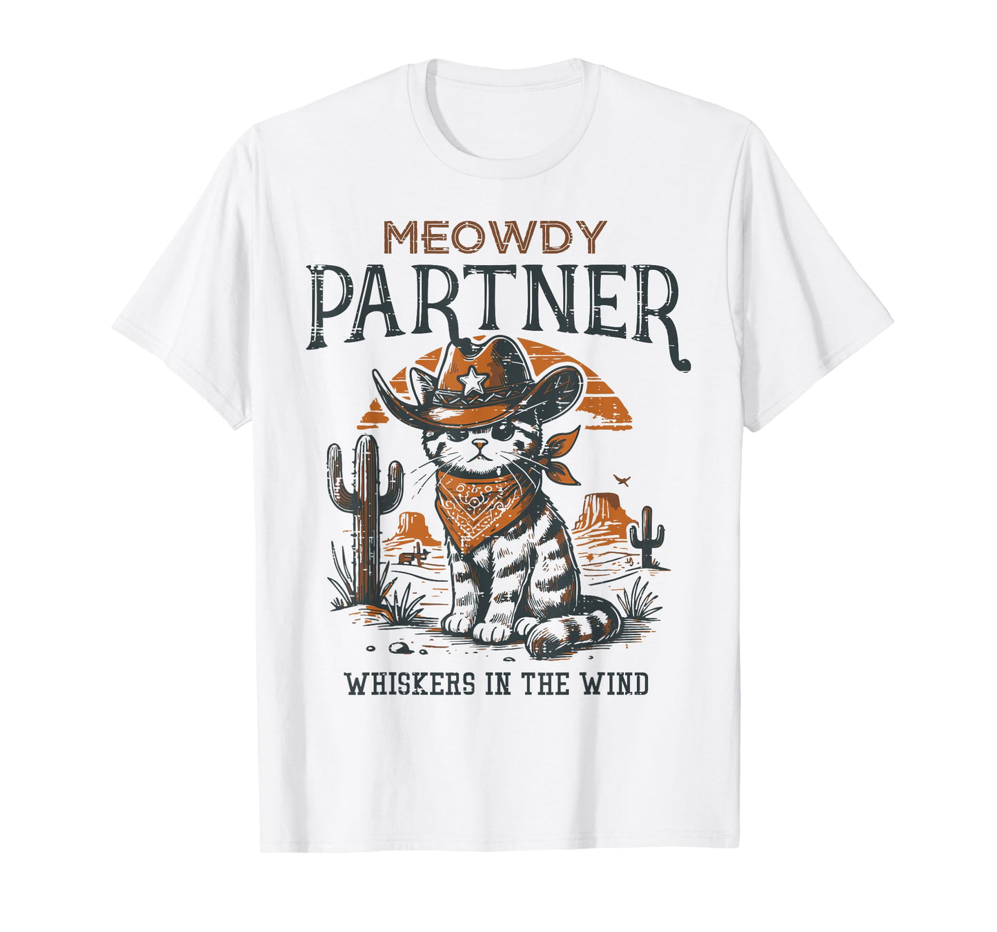 Cowboy Cat Meowdy Partner Vintage Howdy Kitten Women Men Kid T-Shirt
