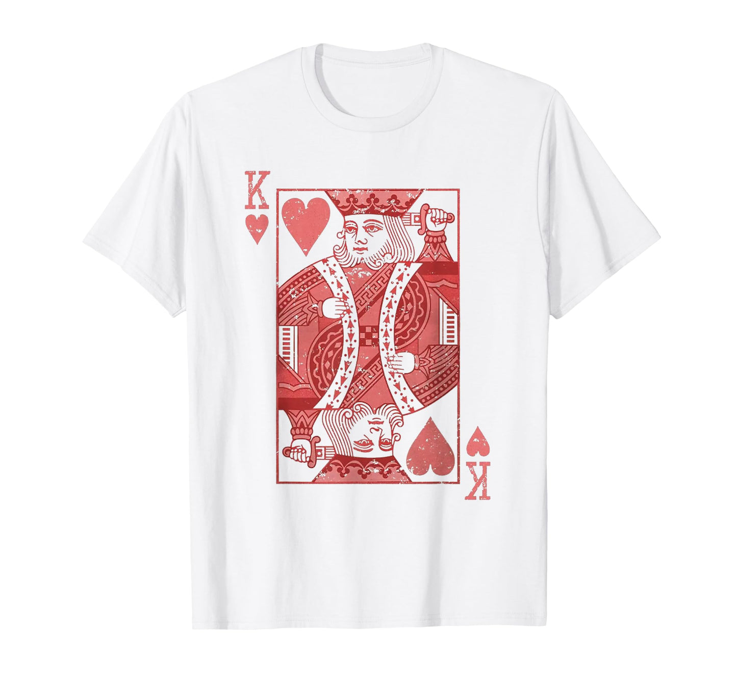 King Of Hearts Valentines Day Cool V-Day Couple Matching T-Shirt