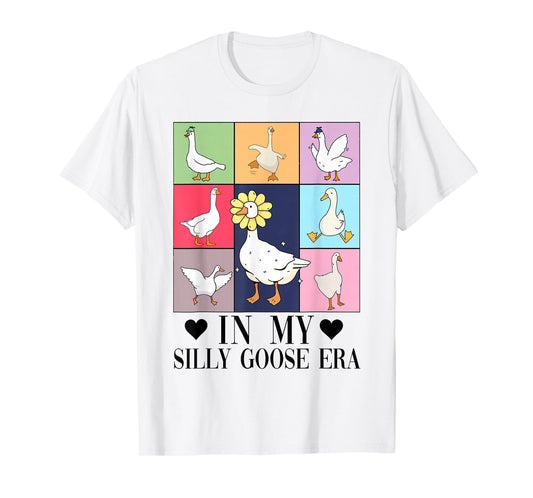 Retro In My Silly Goose Era Funny Animal Lover T-Shirt