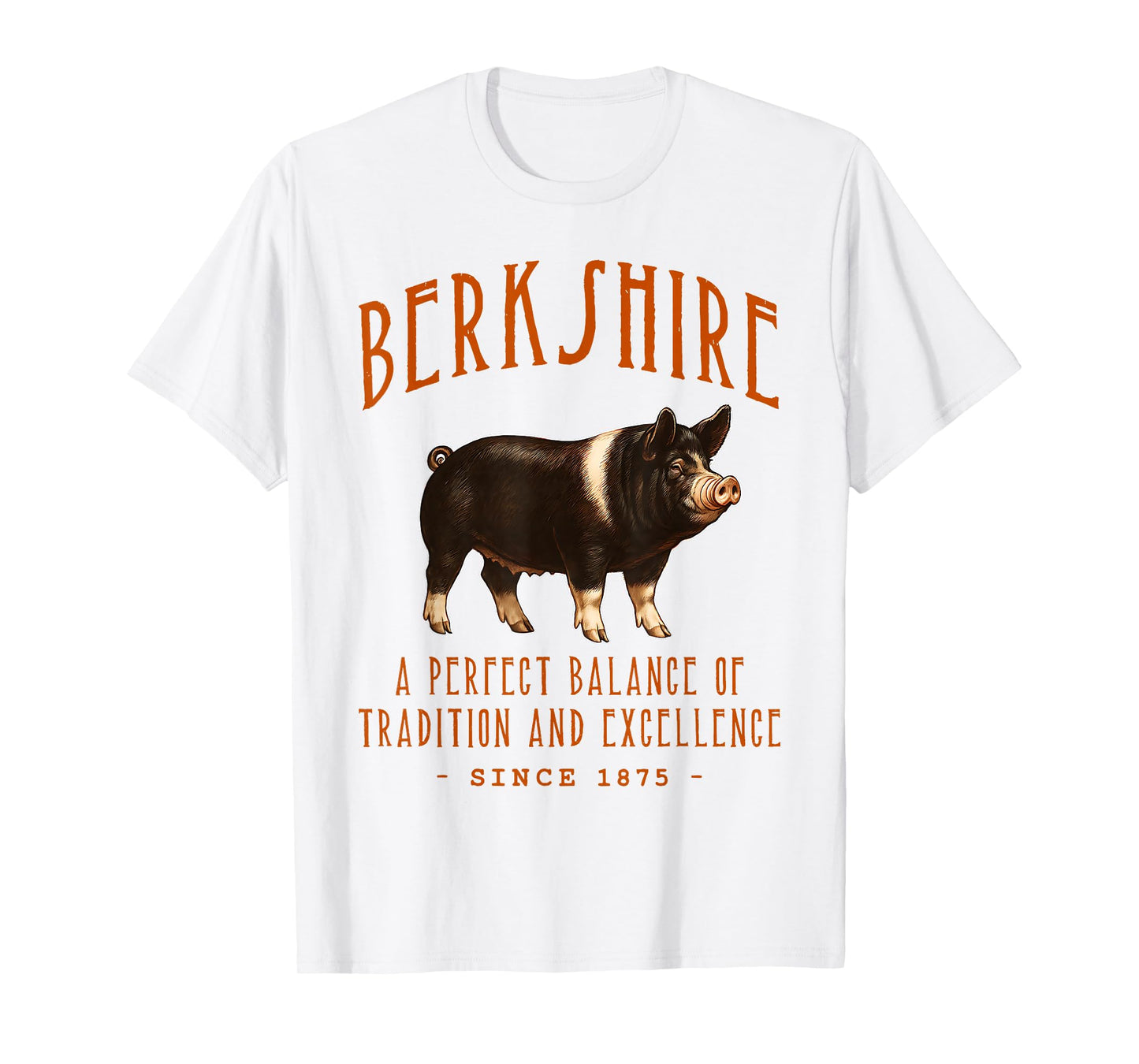 Berkshire Swine Breed Vintage Pig Design T-Shirt