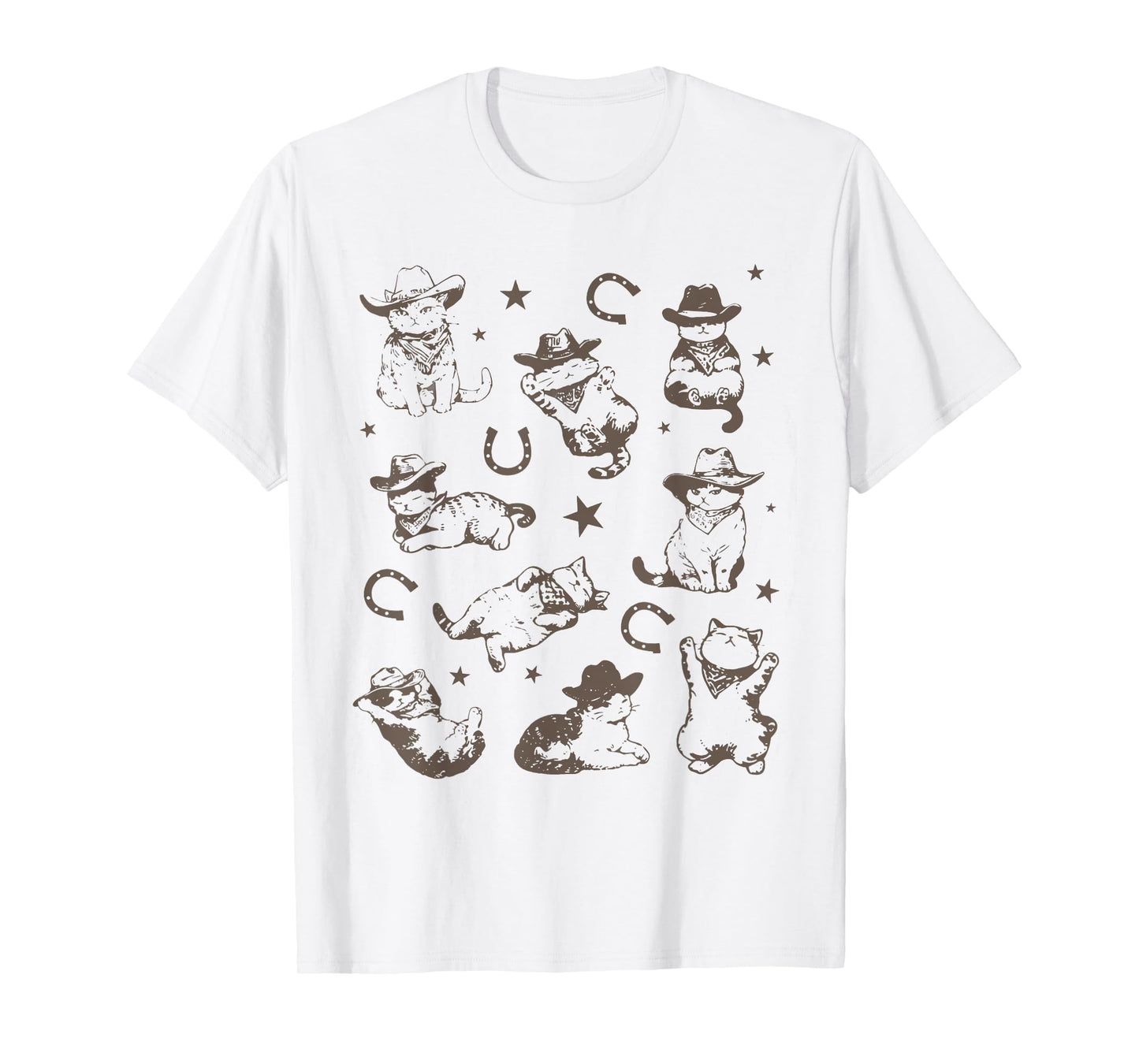Cowboy Cats And Kittens Western Cowboy Vintage 90s Cowgirl T-Shirt