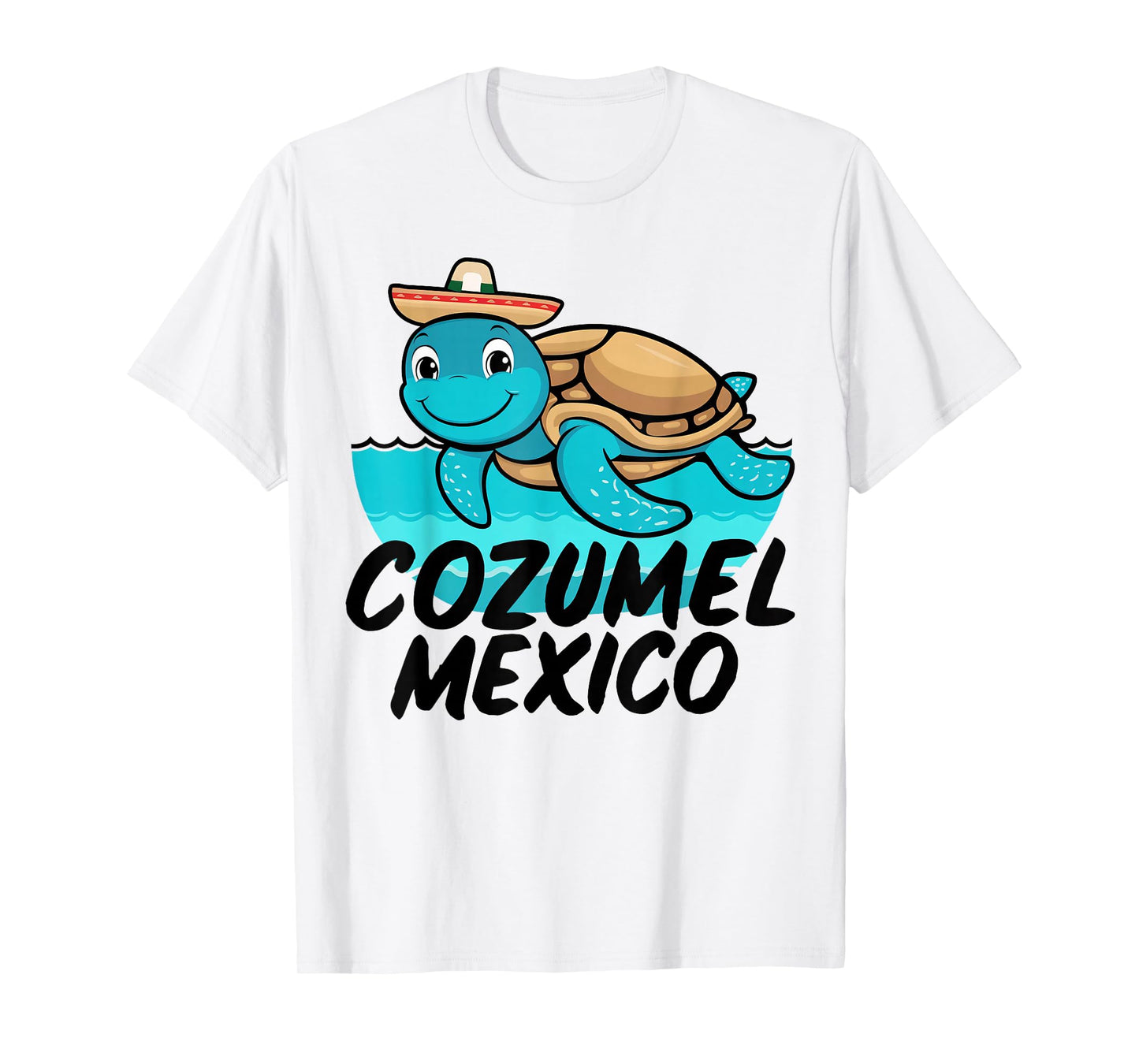 Cozumel Mexico Sea Turtle Colorful Boys Girls Toddler T-Shirt