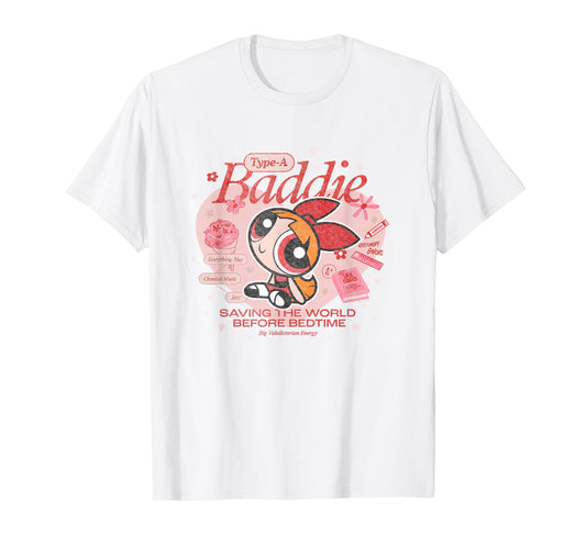 The Powerpuff Girls Blossom Type-A Baddie Distressed T-Shirt
