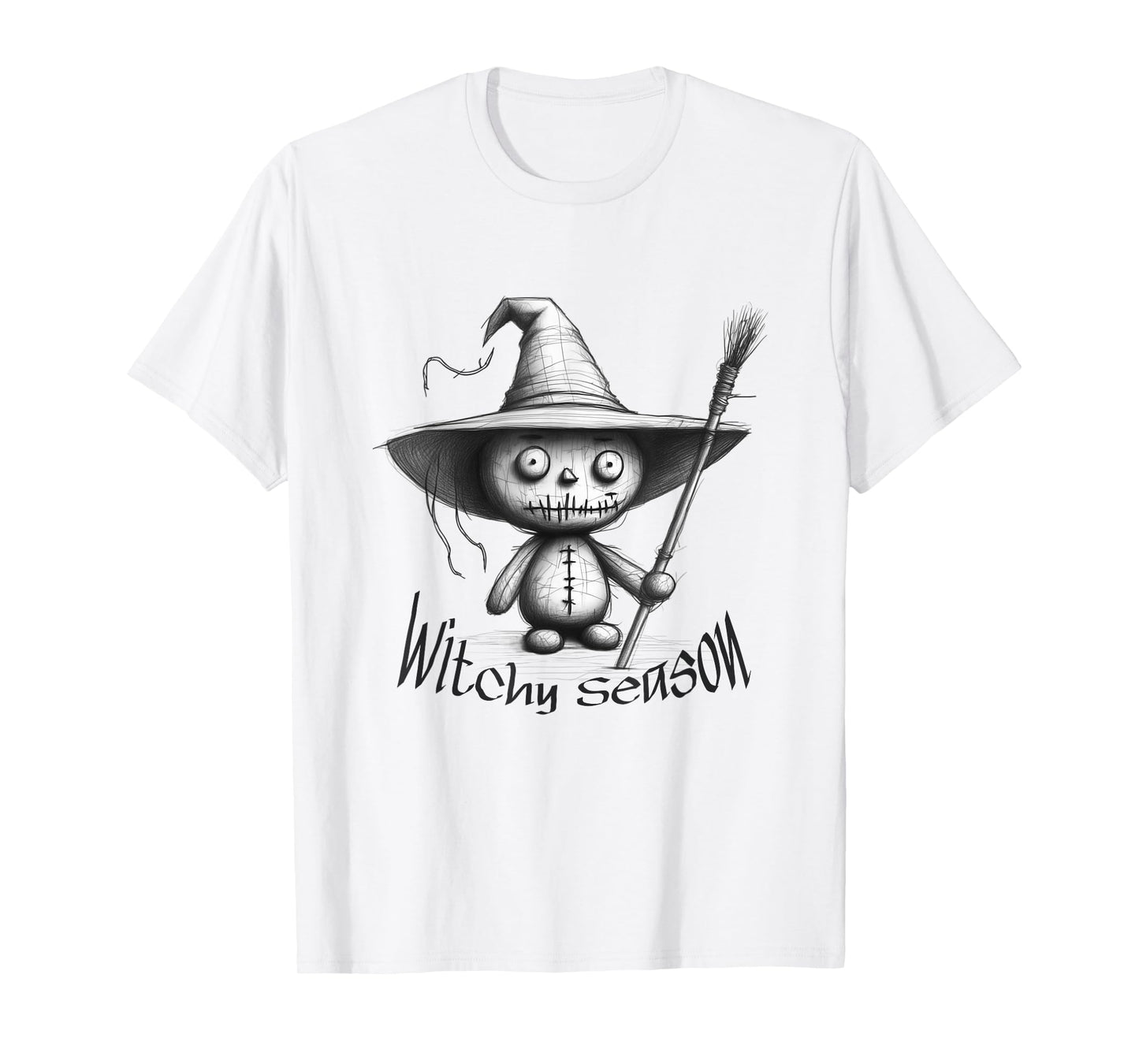 Halloween Spooky Witch Doll Outfit Costume Witchy Season T-Shirt