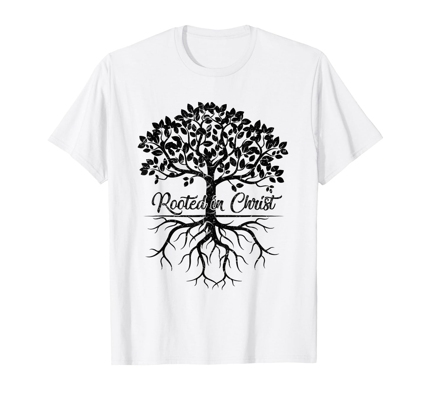 Rooted in Christ Shirt Christian Faith Bible Verse Mom T-Shirt