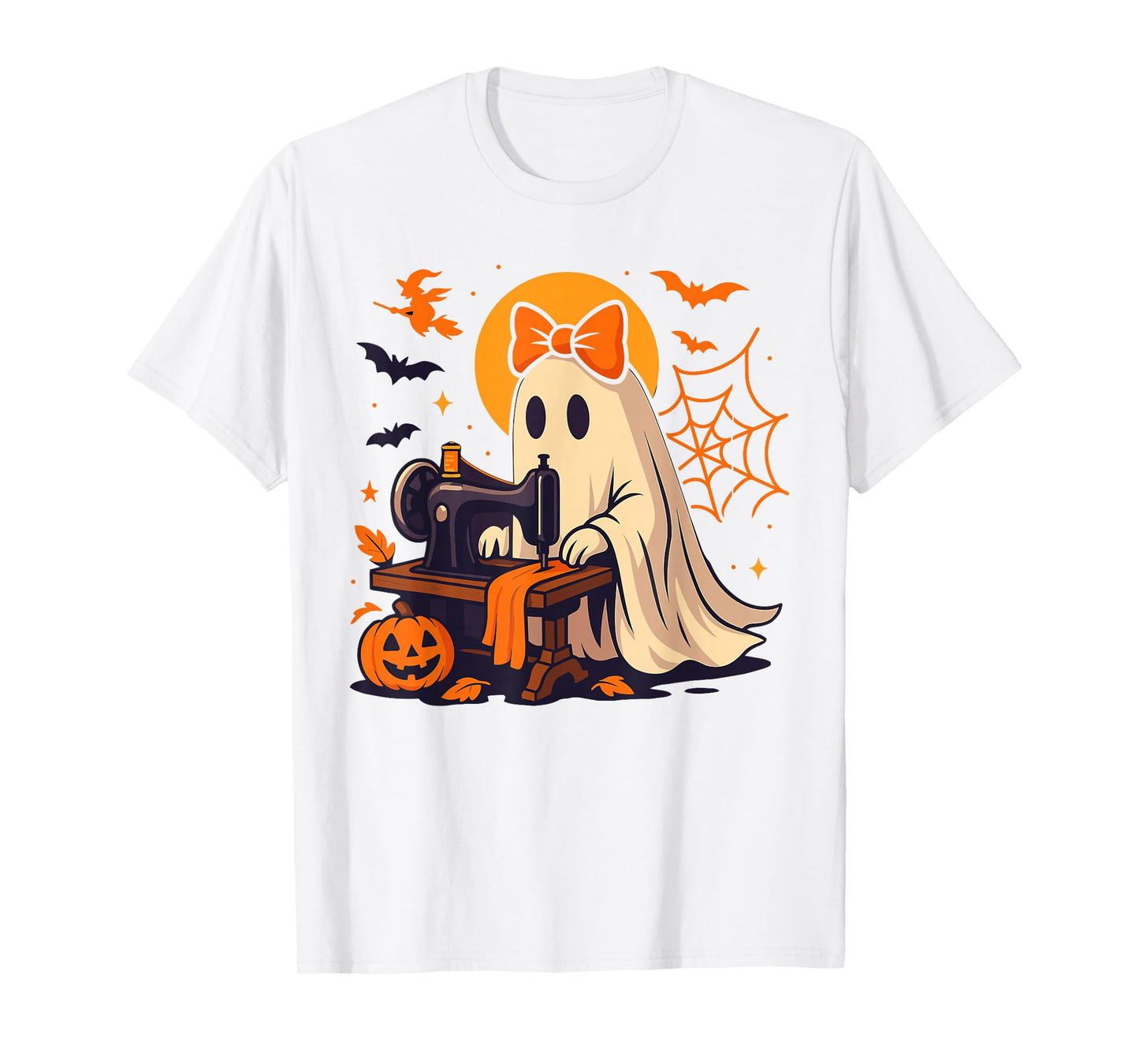 Sewing Ghost Costume for Women, Cute Quilting Halloween T-Shirt