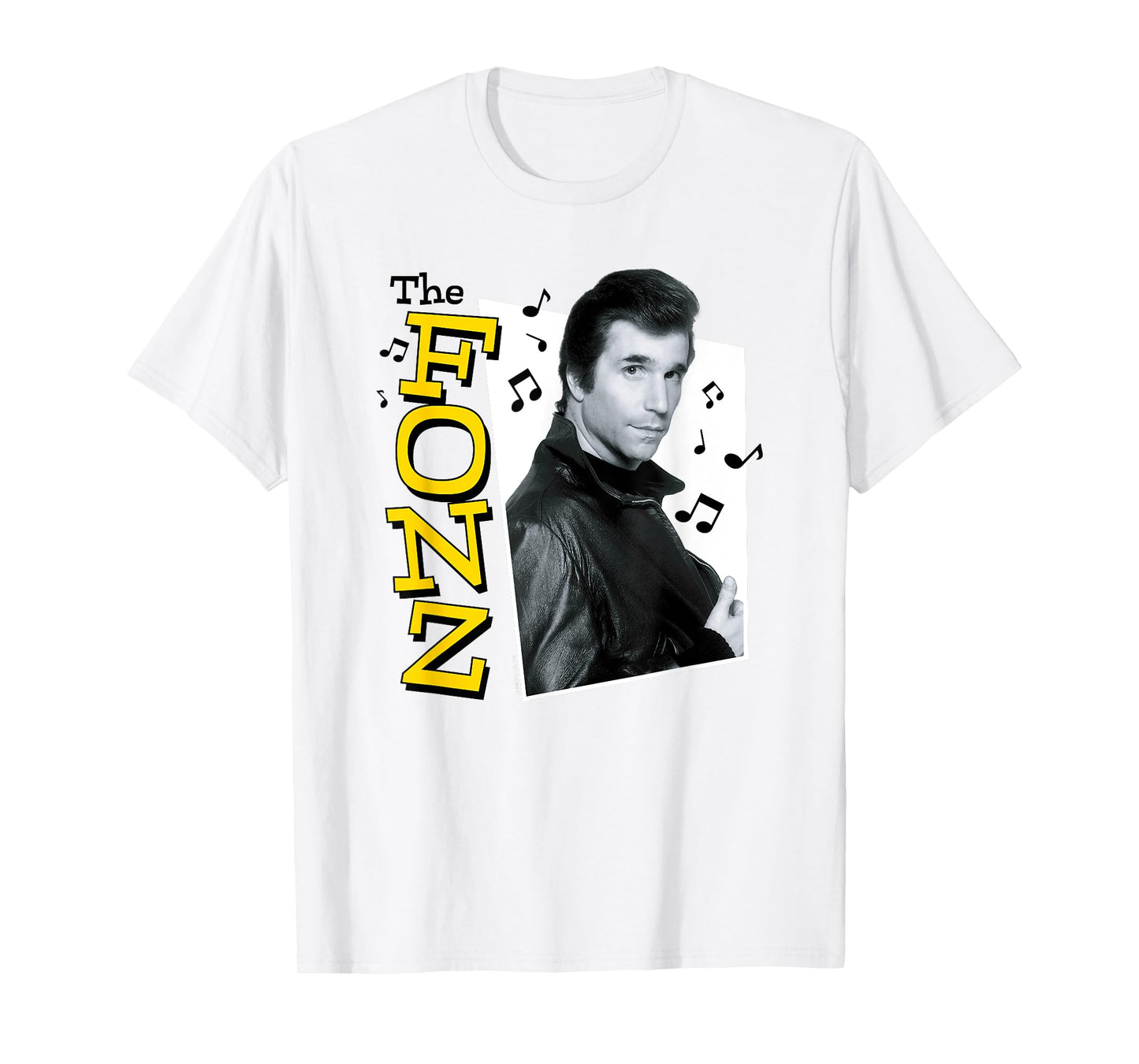Happy Days - The Fonz Music Notes T-Shirt