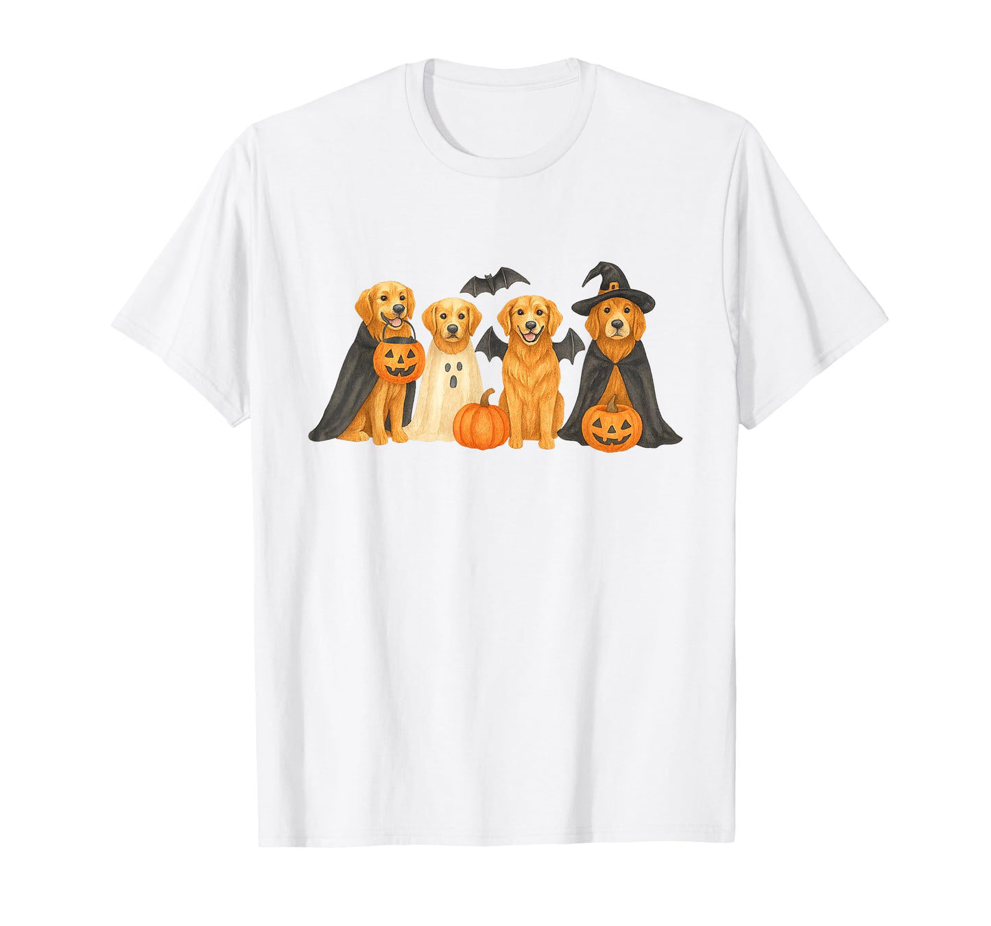 Halloween Golden Retriever Spooky Ghost Dog Golden Mama T-Shirt