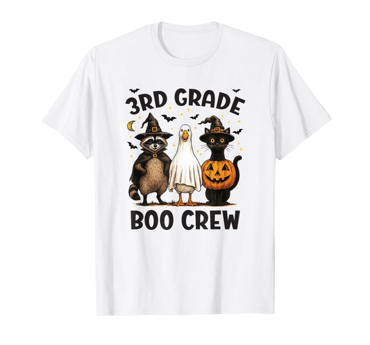 3rd Grade Boo Crew Halloween Costume T-Shirt