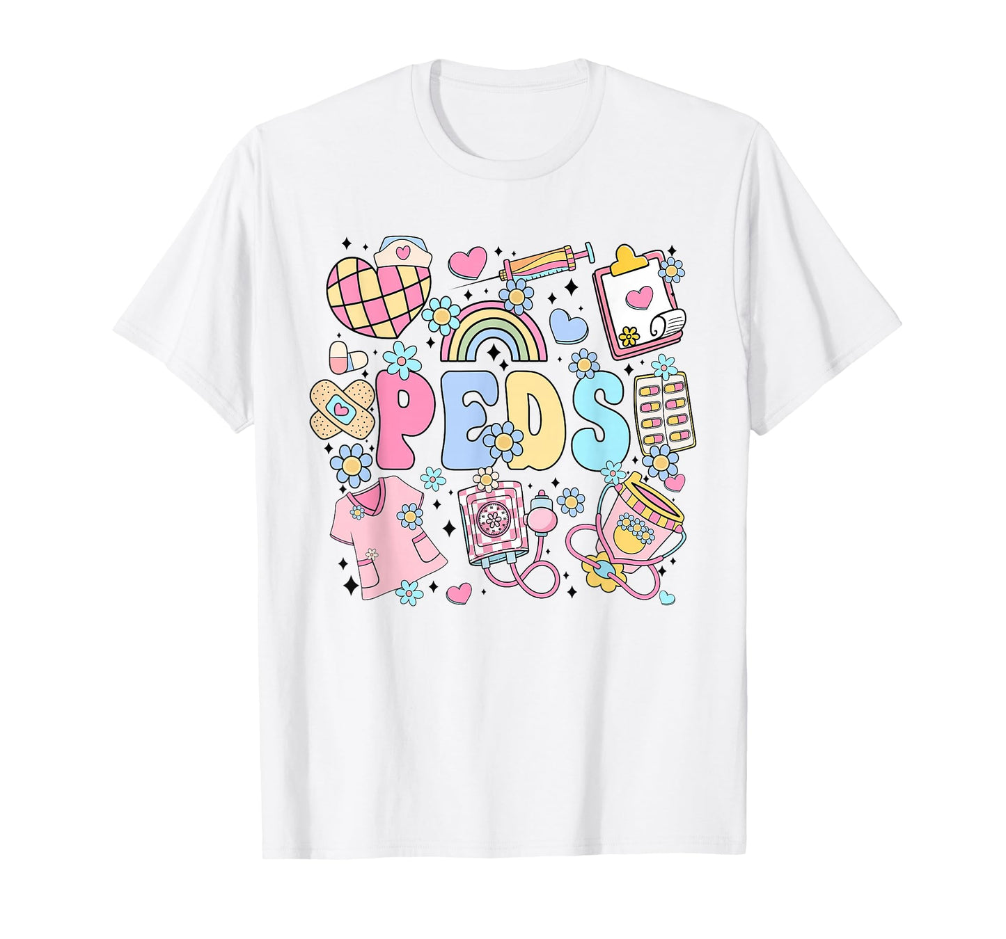 Peds Nurse Stuff Retro Pediatric Nurse Practitioner Nursing T-Shirt