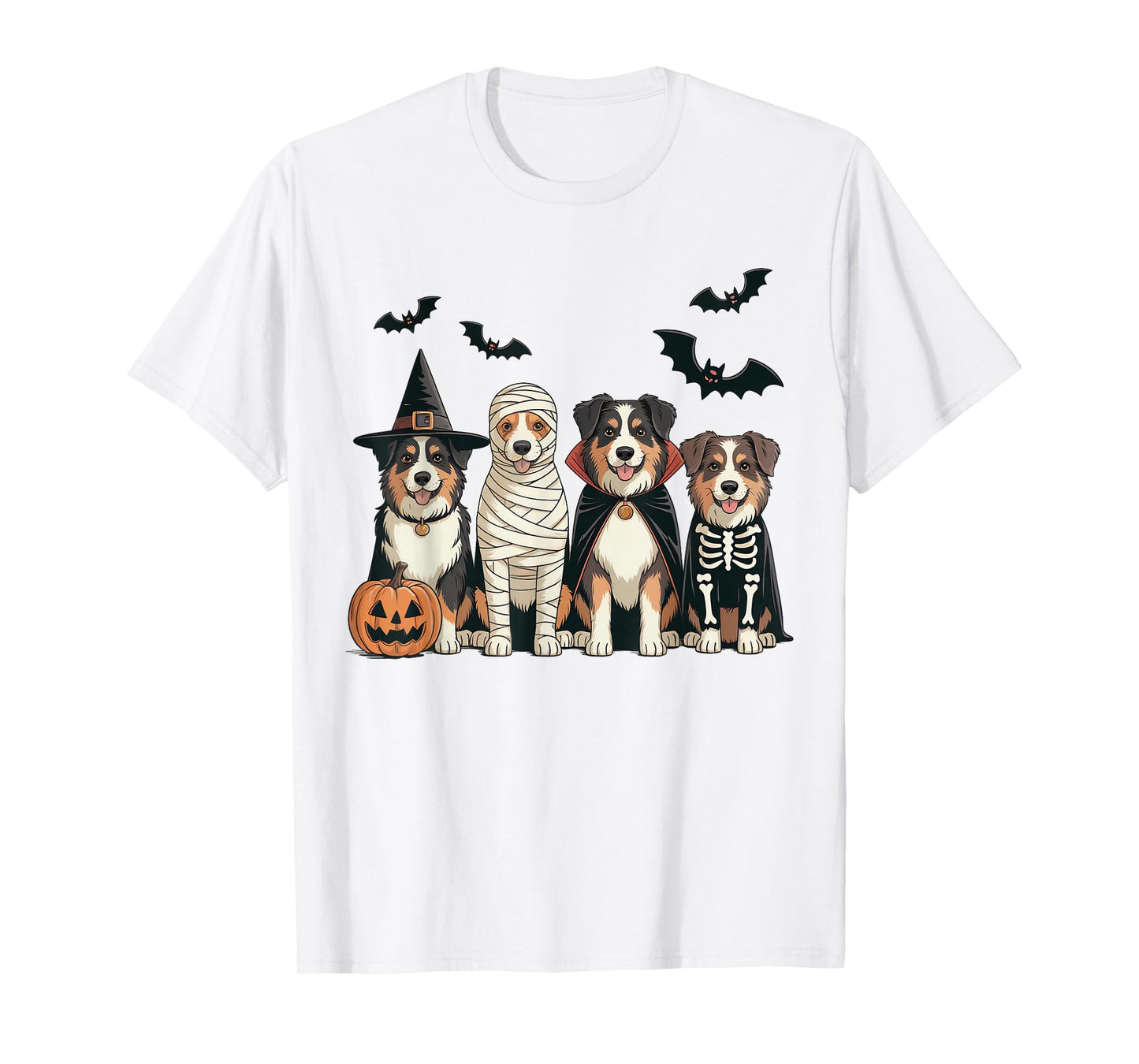 Australian Shepherd Halloween Dogs T-Shirt