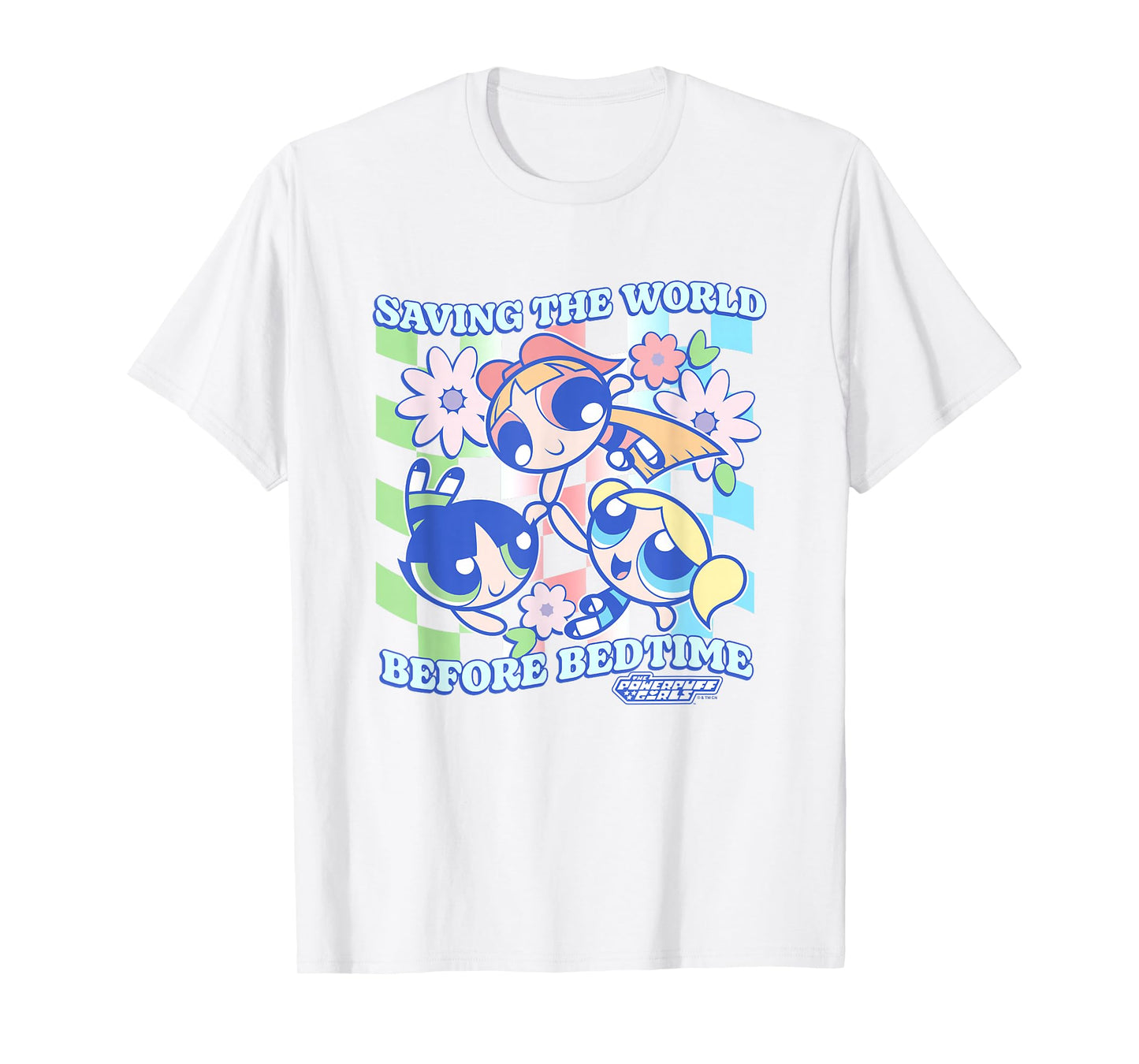 The Powerpuff Girls Saving The World Before Bedtime Vintage T-Shirt