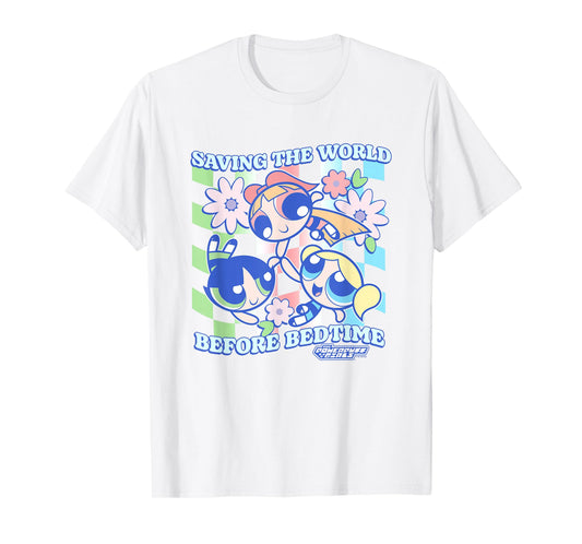 The Powerpuff Girls Saving The World Before Bedtime Vintage T-Shirt