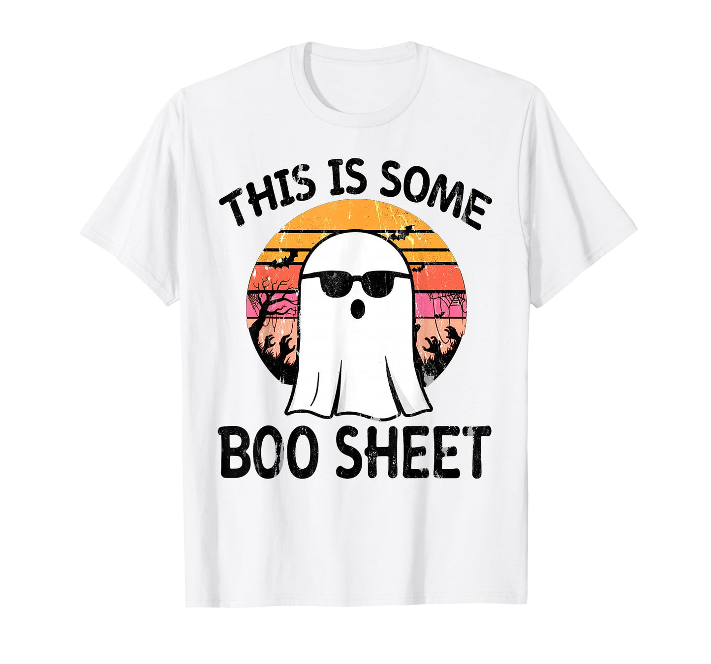 This is Some Boo Sheet Funny Halloween Costume Retro Ghost T-Shirt