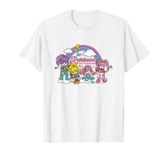 Rainbow Brite Cute Rainbows And Friendship Big Chest Logo T-Shirt