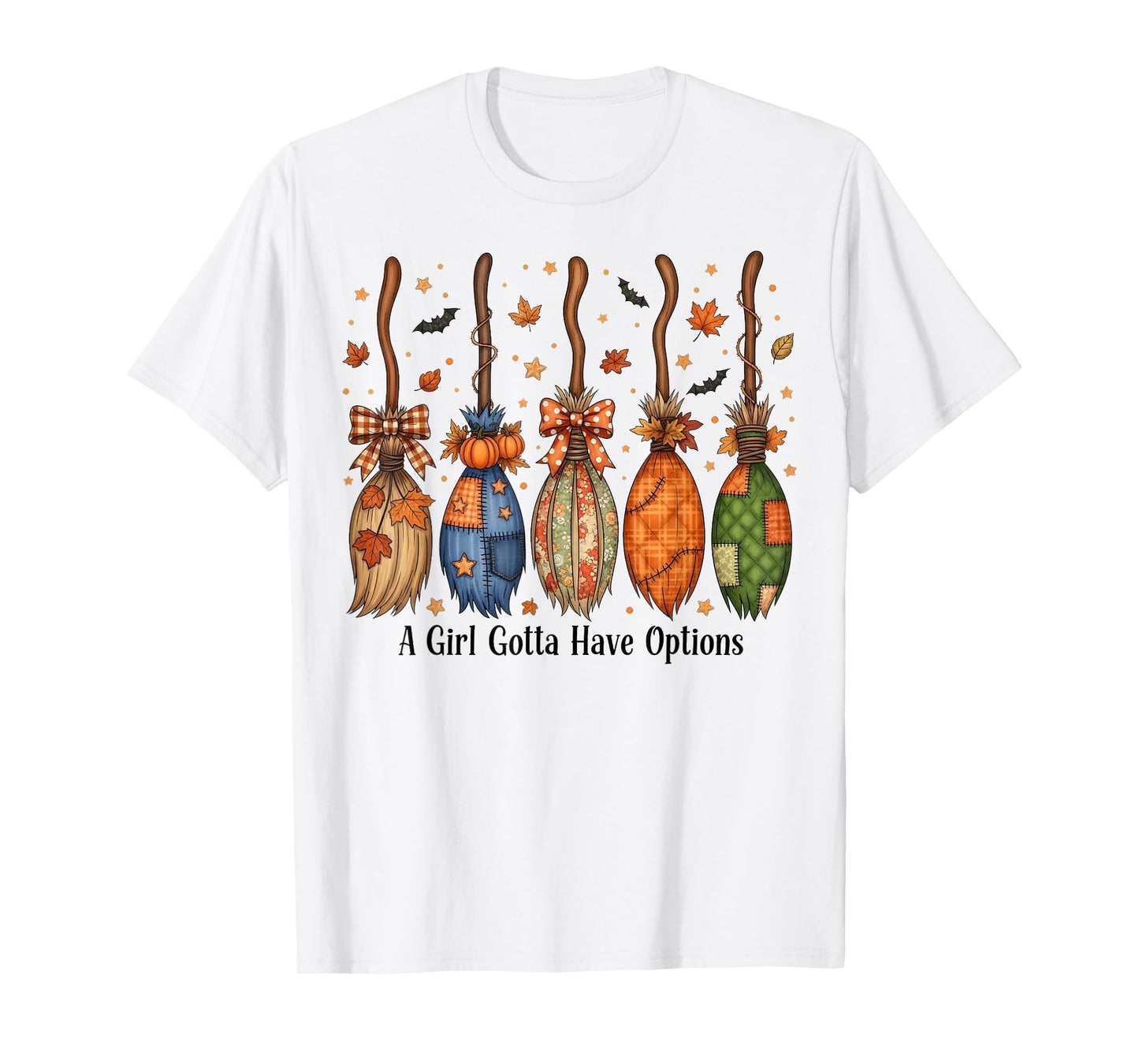 A Girl’s Gotta Have Options Retro Halloween Witches T-Shirt