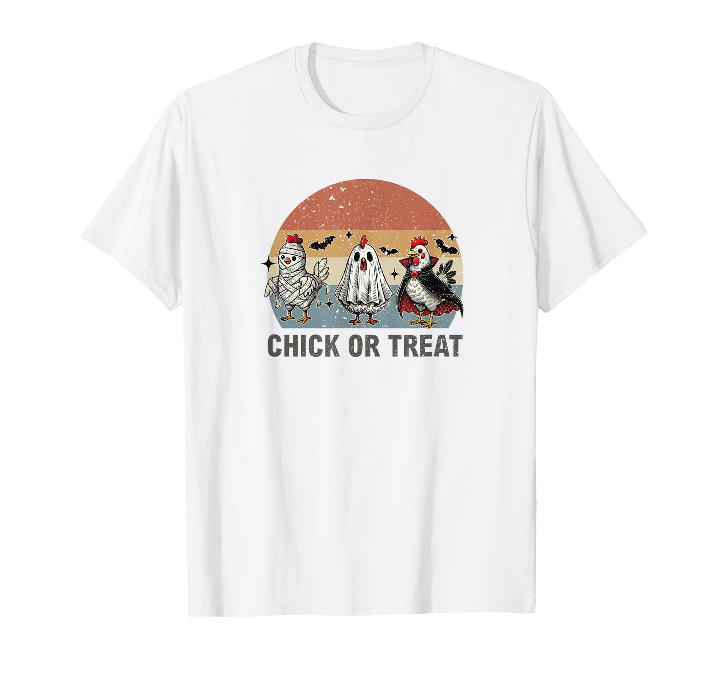 Halloween Chick Or Treat Pumpkin Spooky Witch Chicken T-Shirt