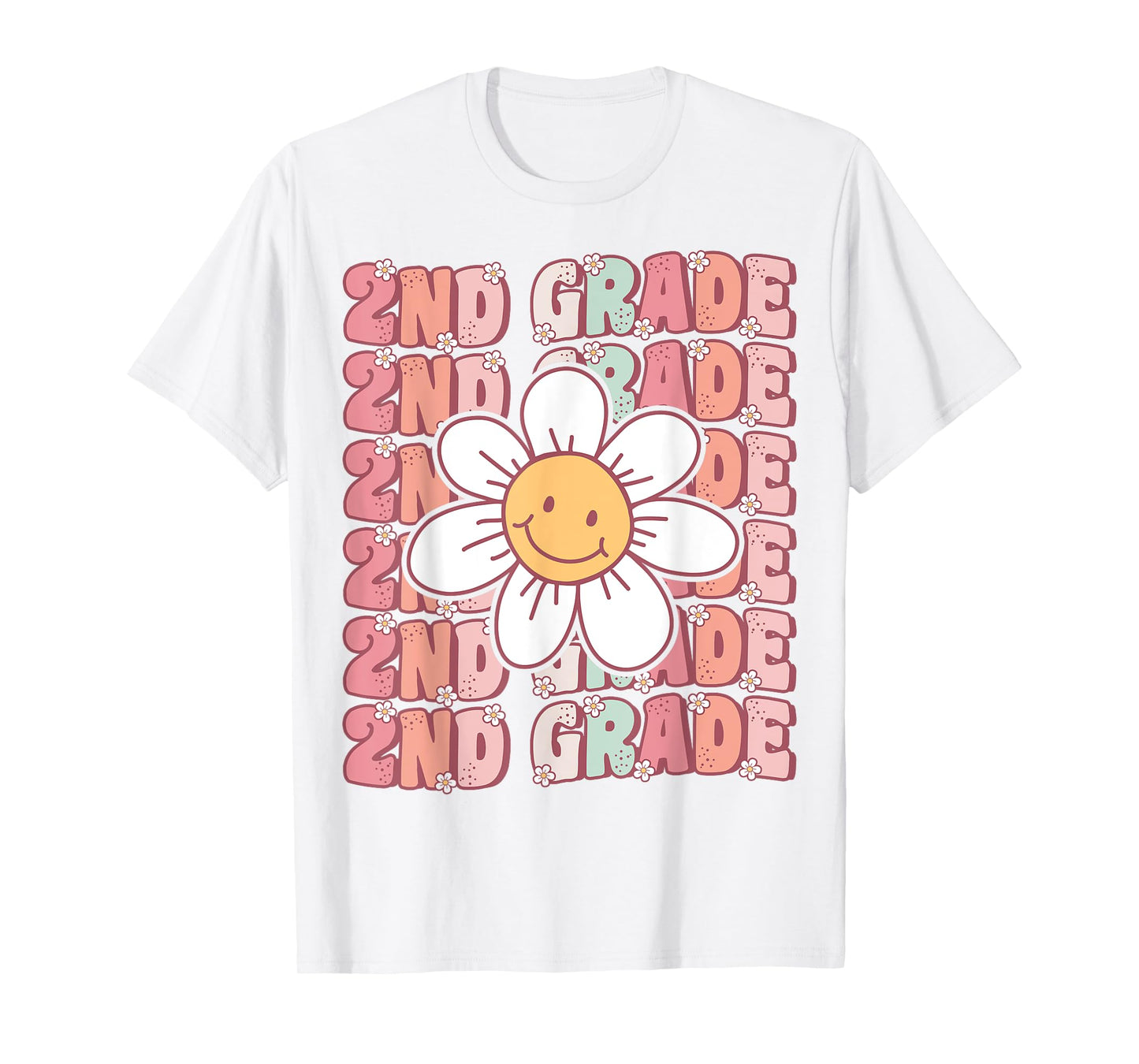Groovy 2nd Grade Back To School First Day of Second Grade T-Shirt