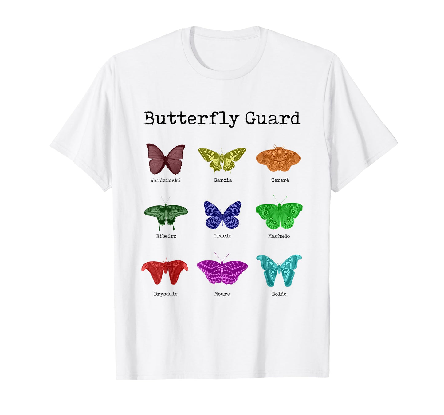 MMA, Brazilian Jiu Jitsu (BJJ) Butterfly Guard T-Shirt