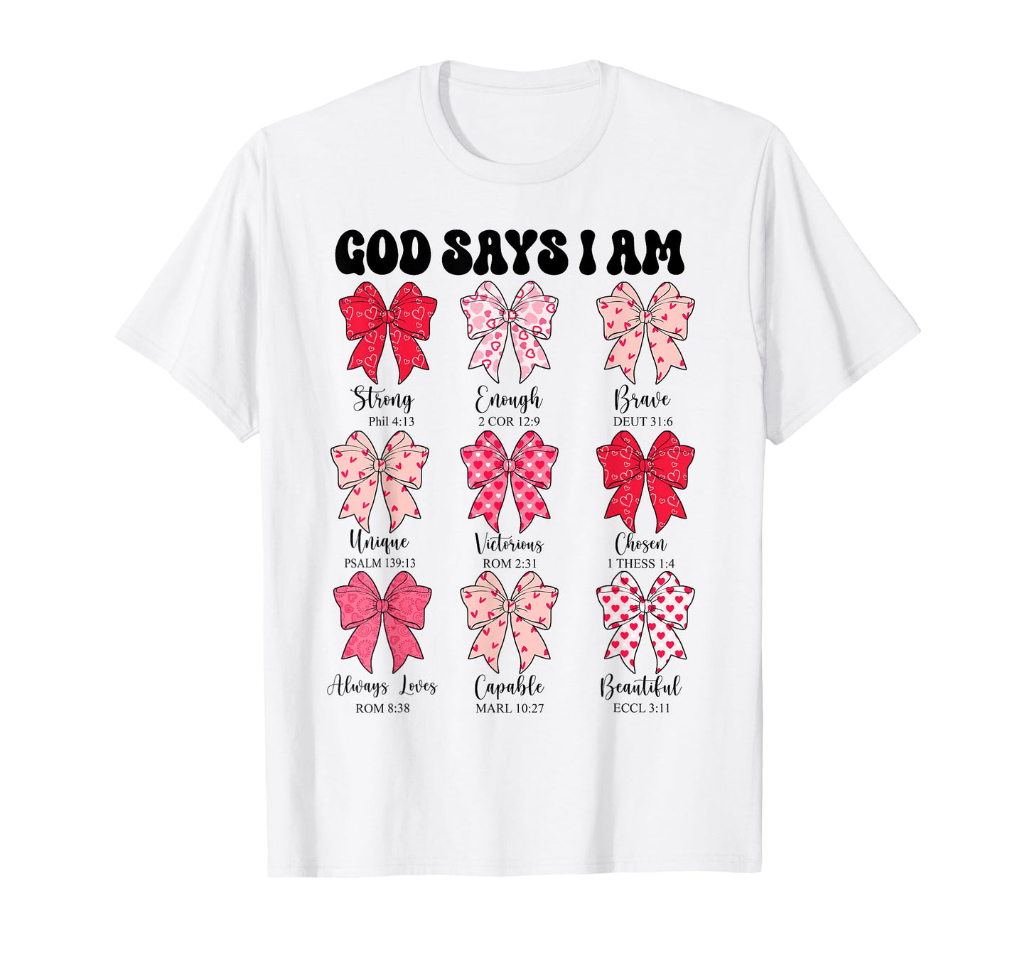 Christian God Says I Am Coquette Bow Cute Teen Girl Toddler T-Shirt