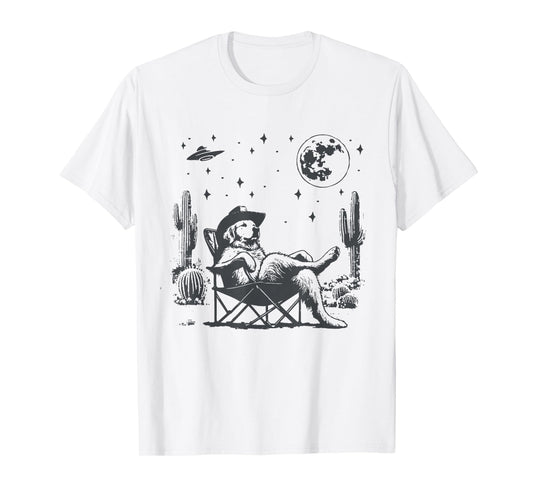Howdy Golden Retriever Western Cowboy Vintage Dog Lovers T-Shirt