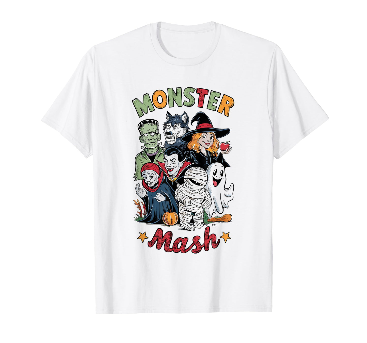 Vintage HALLOWEEN SHIRT | Classic Monster Characters Mash T-Shirt