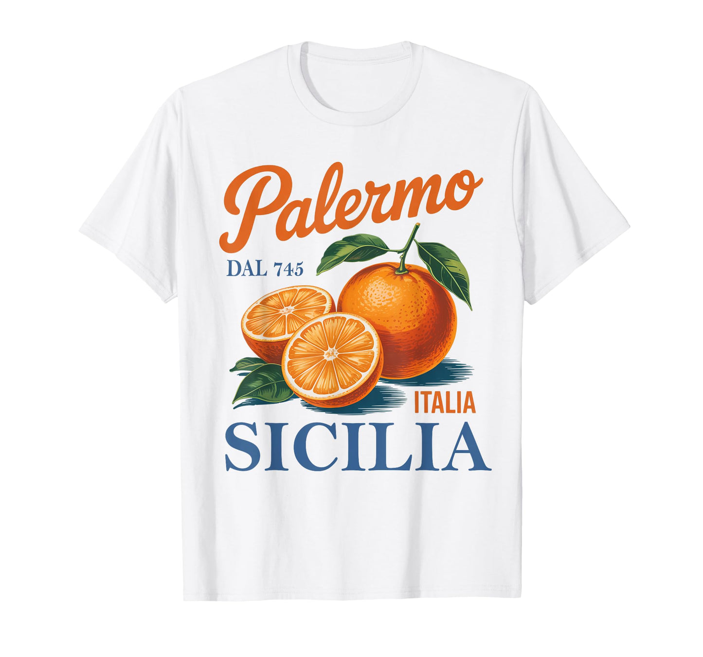 Palermo Sicilia Citrus Fruit Vintage Sicily Italy Travel T-Shirt