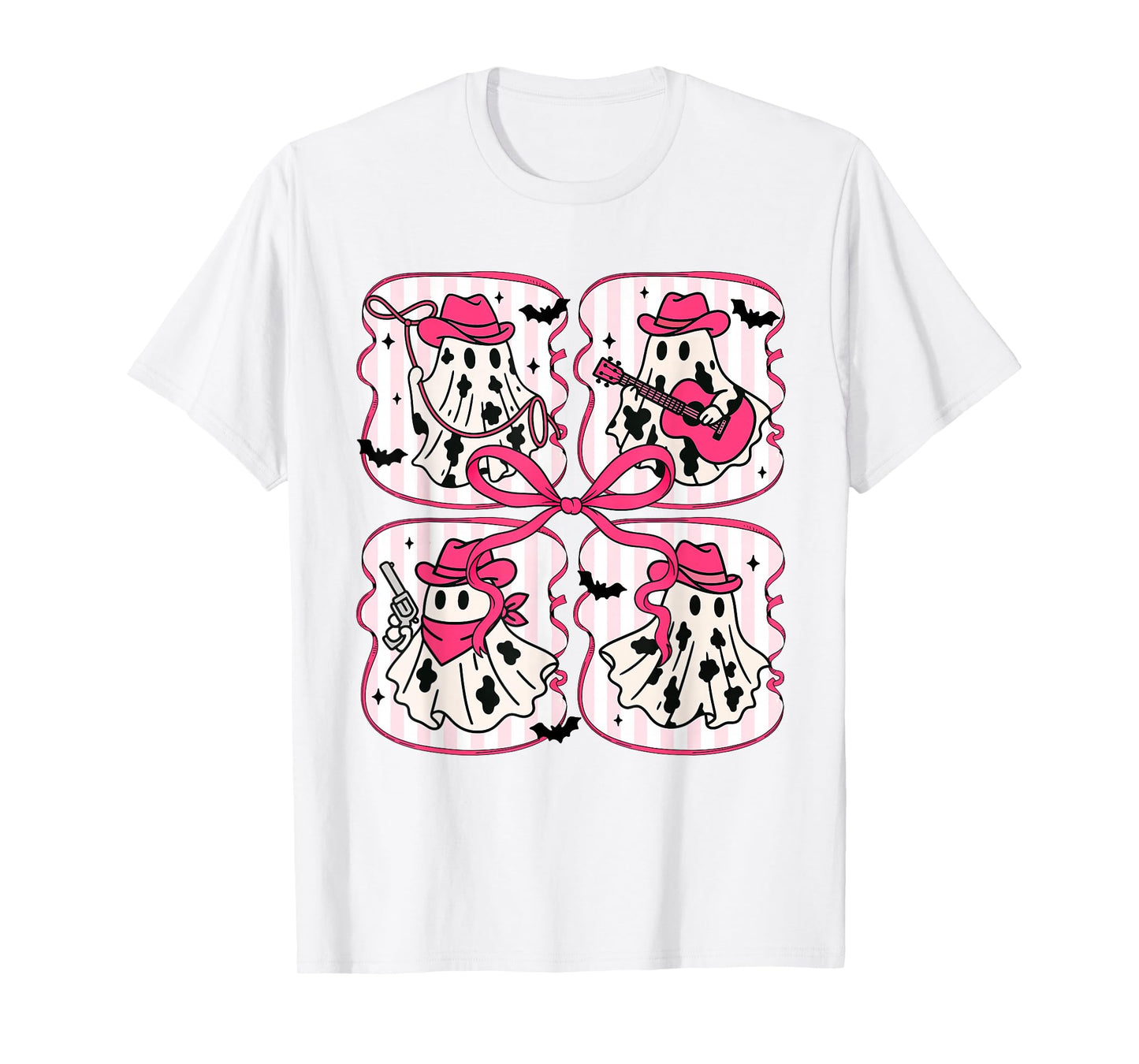 Halloween Vibes Spooky Season Cowboys Boo Ghost Wild West T-Shirt