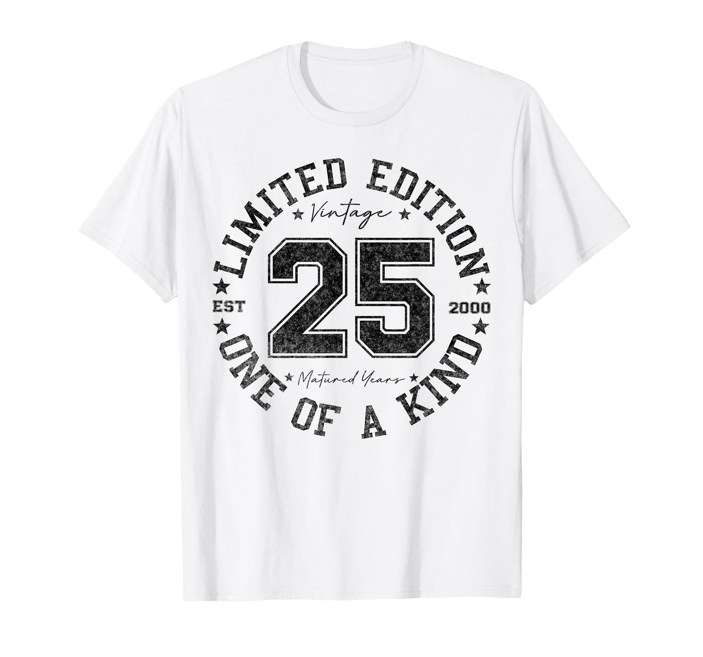 25 Year Old Gifts Vintage 2000 Limited Edition 25th Birthday T-Shirt
