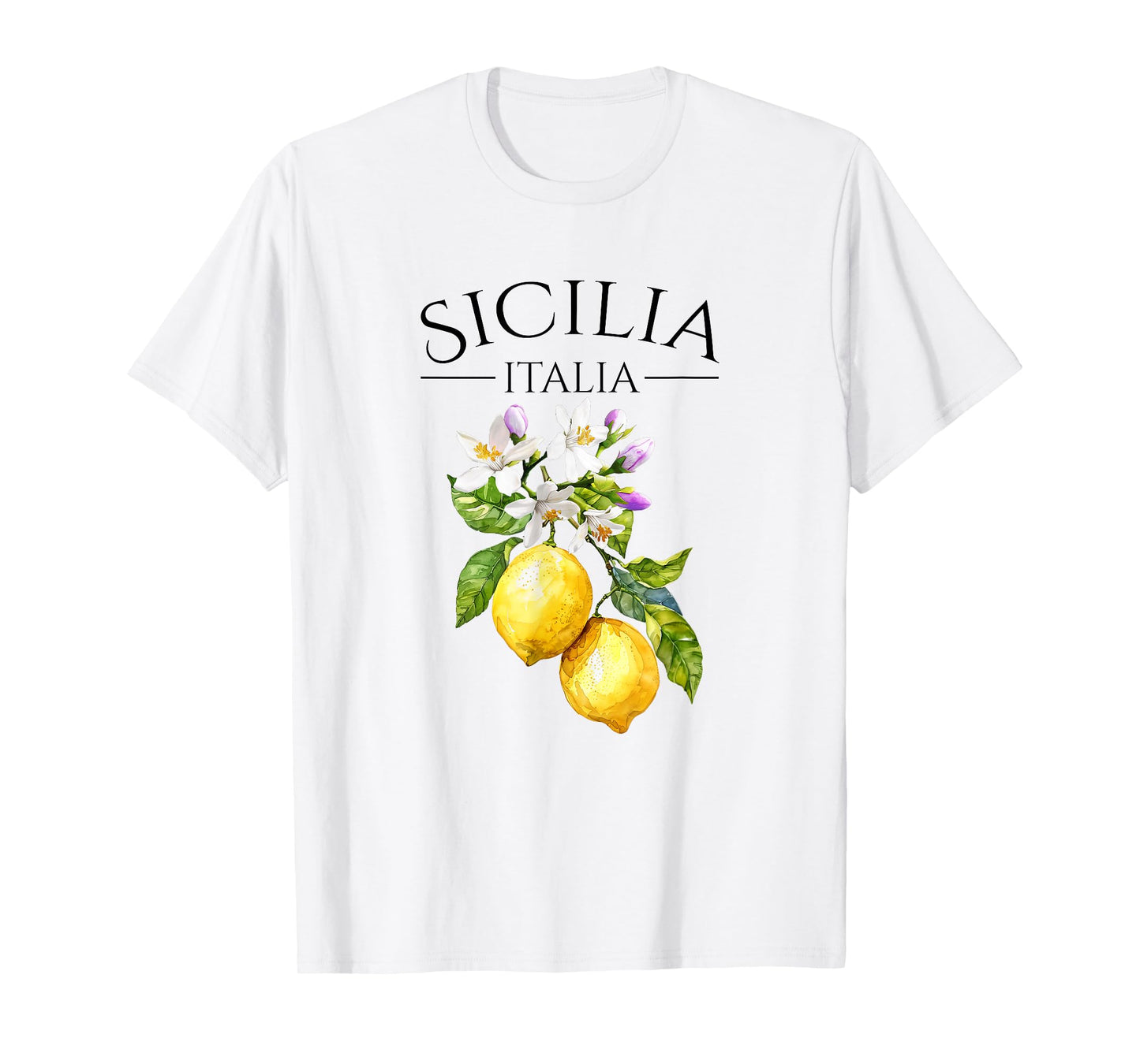 Sicilia Italian Souvenir Italy Lemons T-Shirt