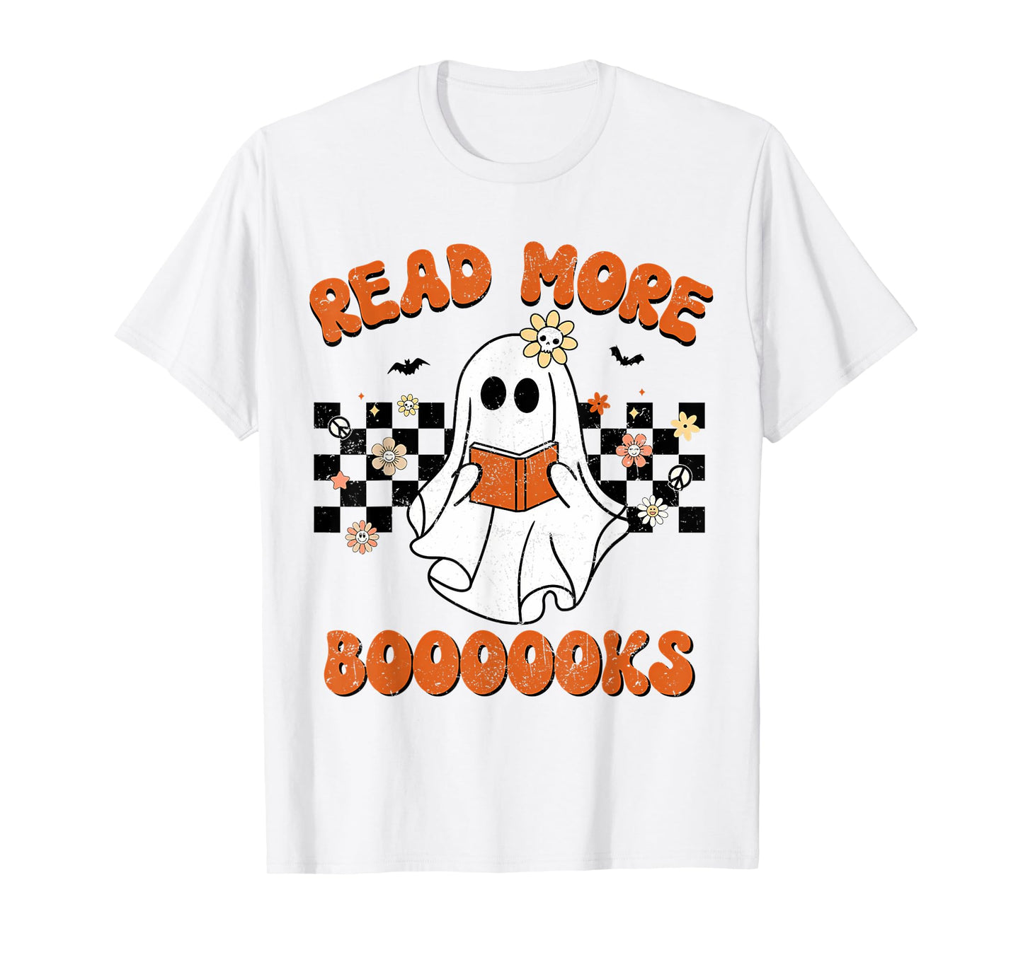 Vintage Halloween Read More Books Cute Boo Read Book T-Shirt