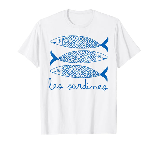 Les Sardines Tinned Fish Retro Graphic For Men Women T-Shirt