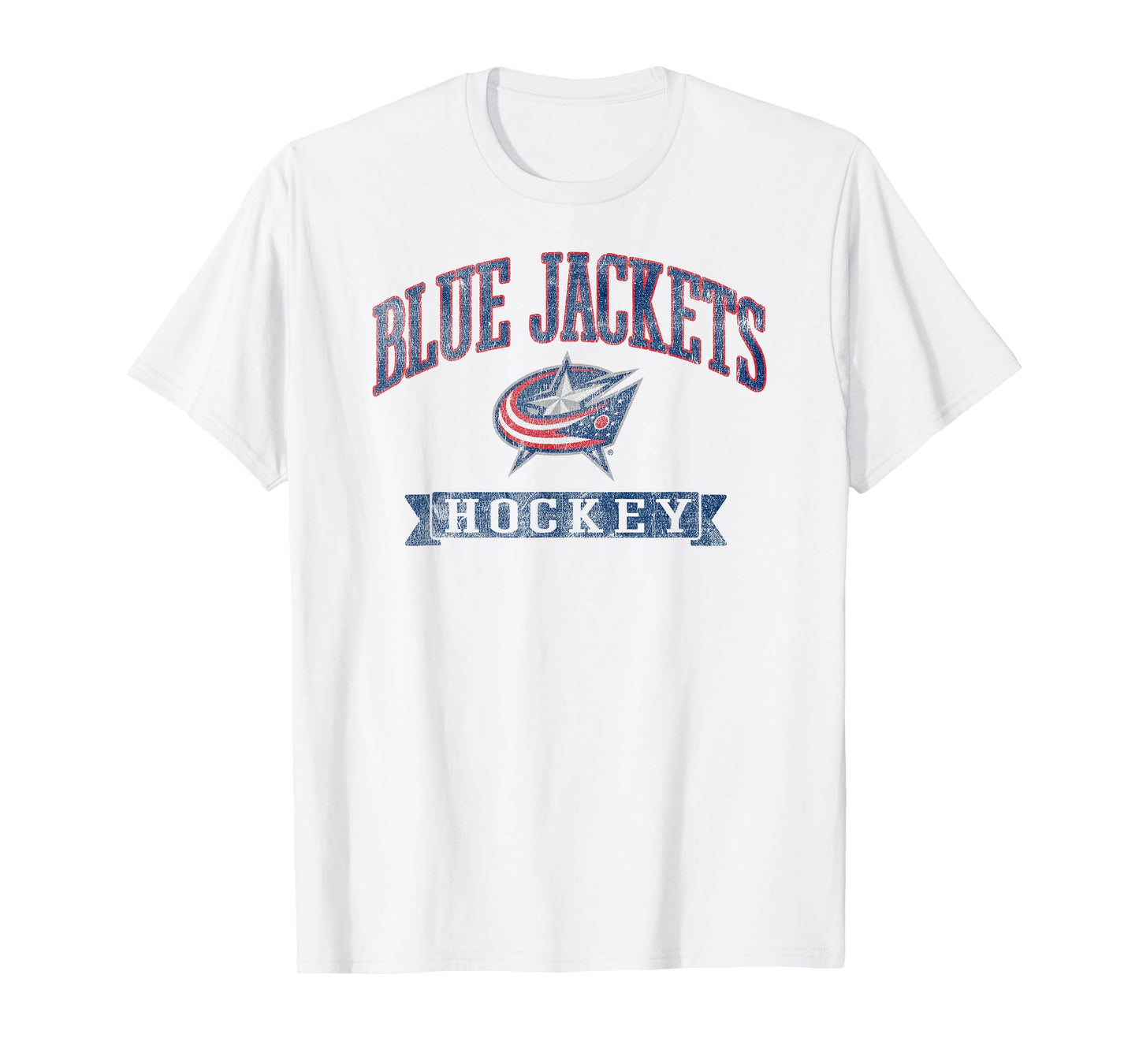 Columbus Blue Jackets Vintage Hockey Gray Licensed T-Shirt