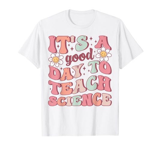 Hello Back to School Shirts For 1st Day of School White Unisex-Adult Retro-Floral Teacher T-Shirt Small