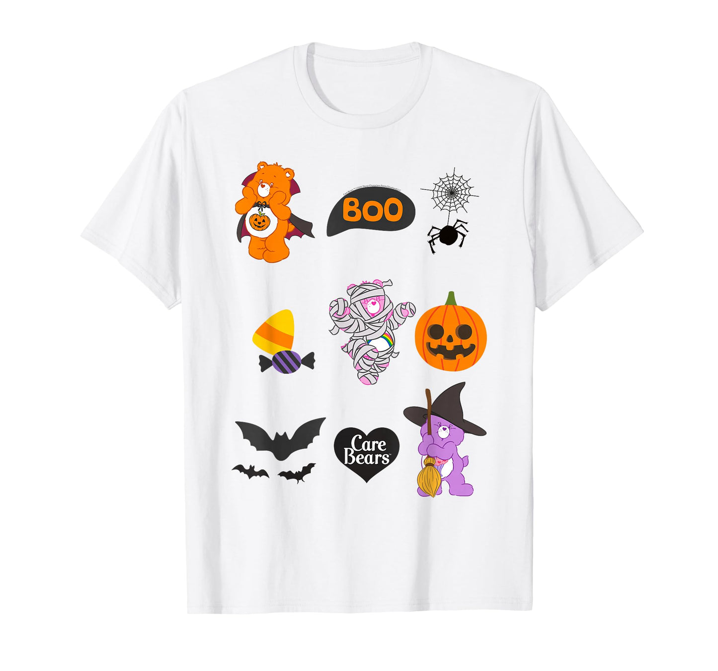 Care Bears Halloween Boo And Candy Icons T-Shirt