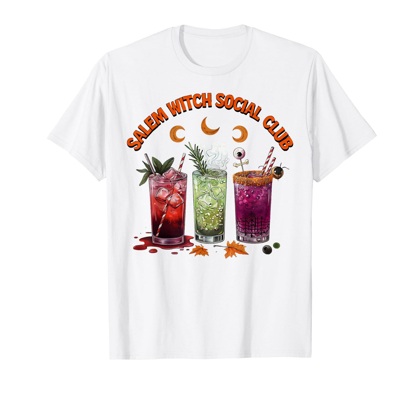 Salem Witch Social Club, Drink Halloween Vibes T-Shirt