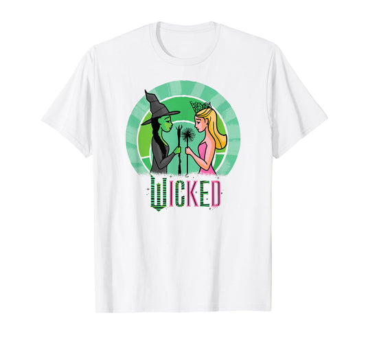 Wicked Glinda & Elphaba Sketched T-Shirt