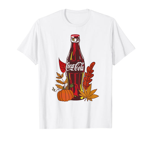 Coca-Cola Fall Seasonal Pumpkin Leaves Classic T-Shirt