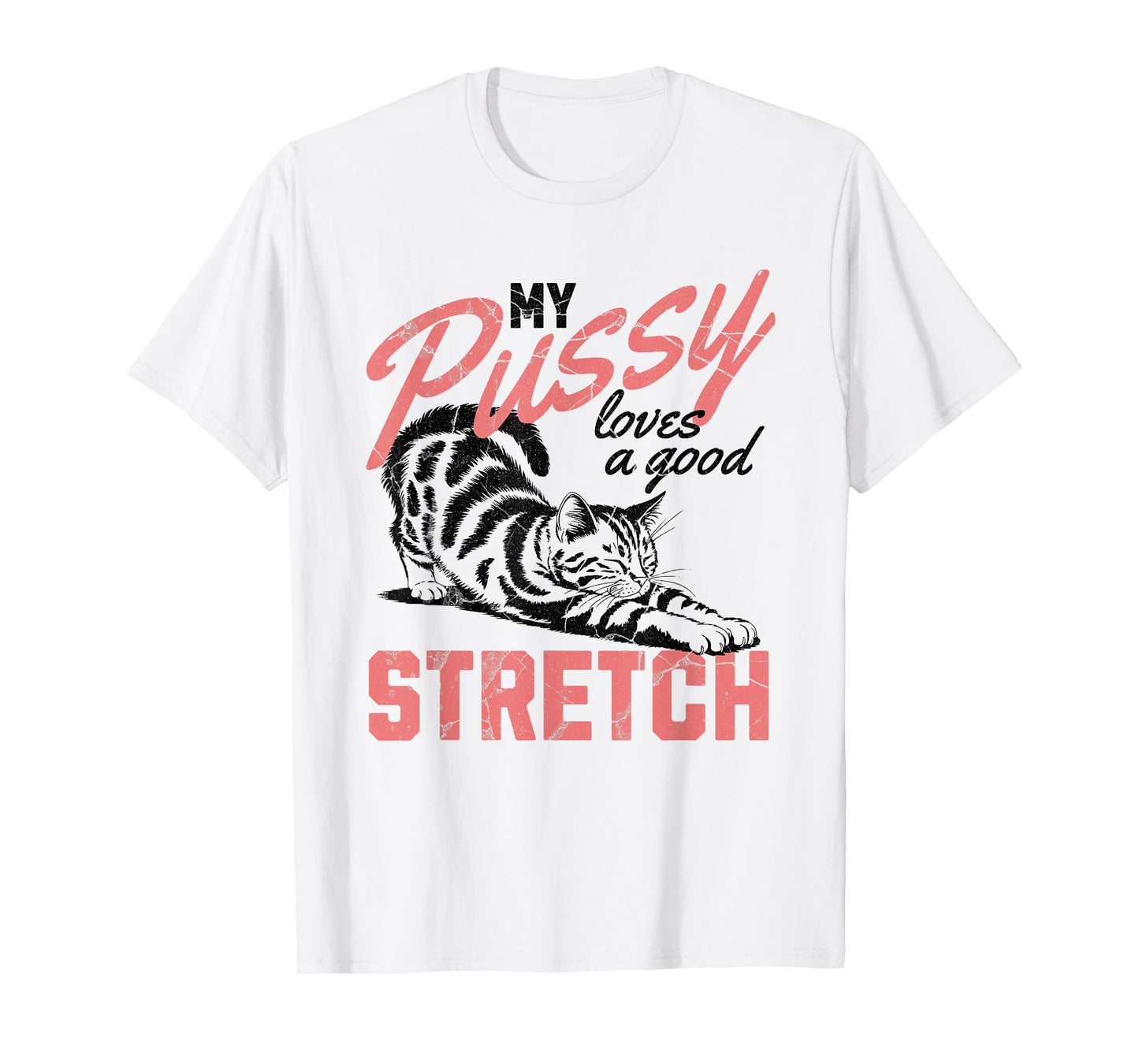 My Pussy Love A Good Stretch Funny Vintage T-Shirt
