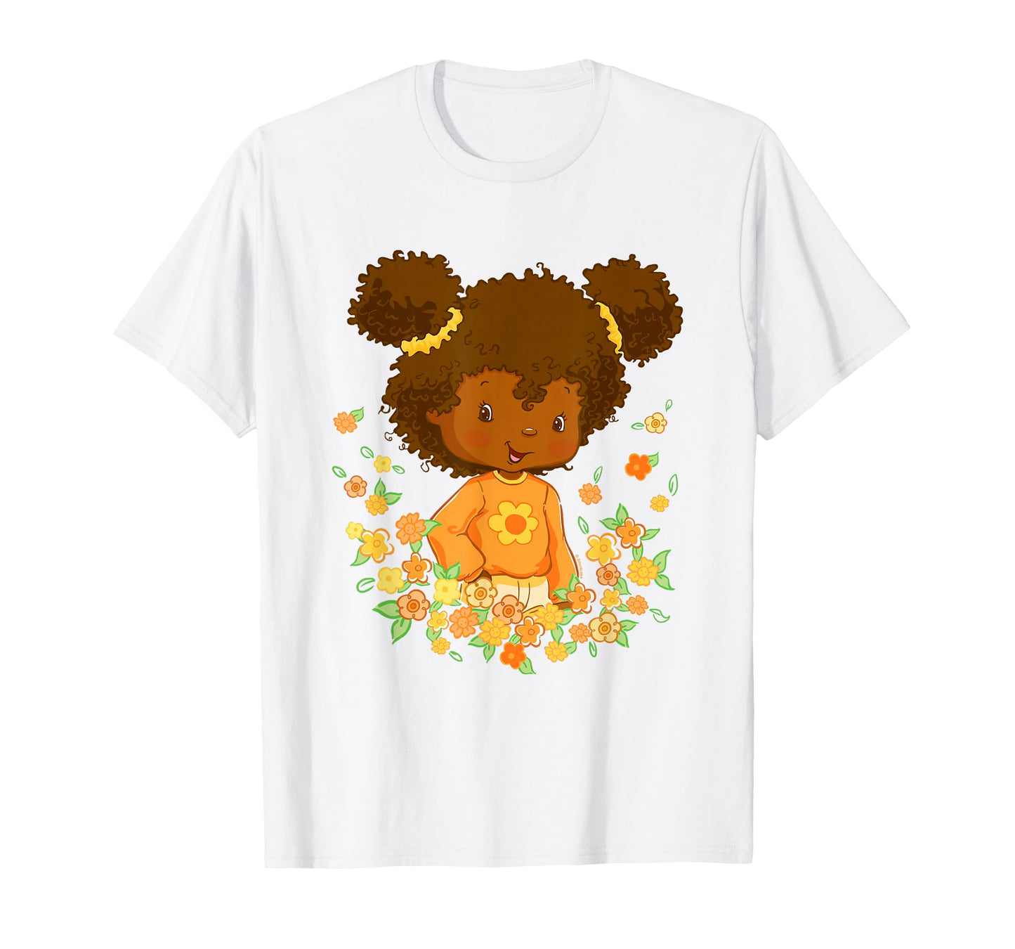 Strawberry Shortcake Orange Blossom Floral Big Chest Logo T-Shirt